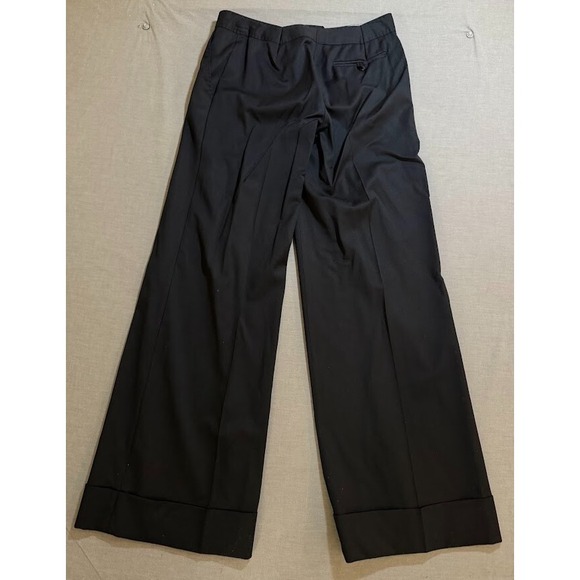 Stella‎ McCartney Pants Womens 40 Black Chino Wide Leg Ladies 30x30. - Picture 7 of 13